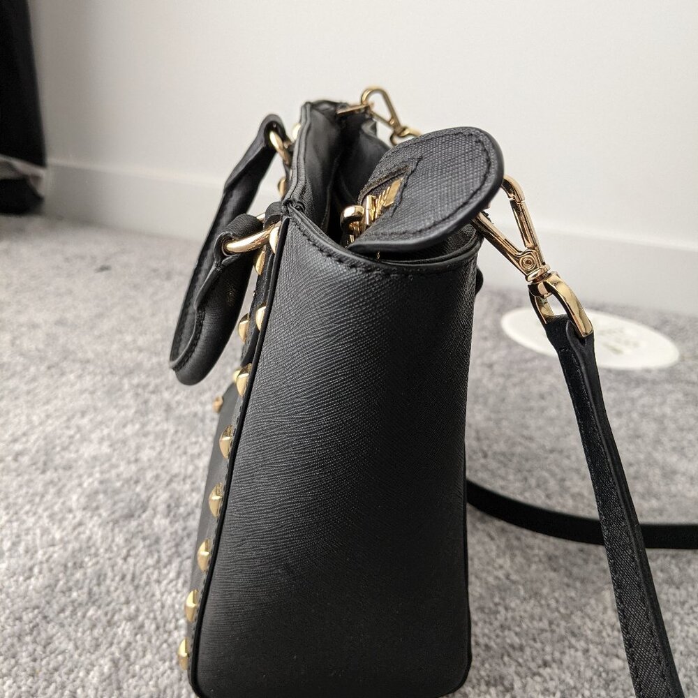 Michael Kors Gold Studded Bag - Picture 4 of 6